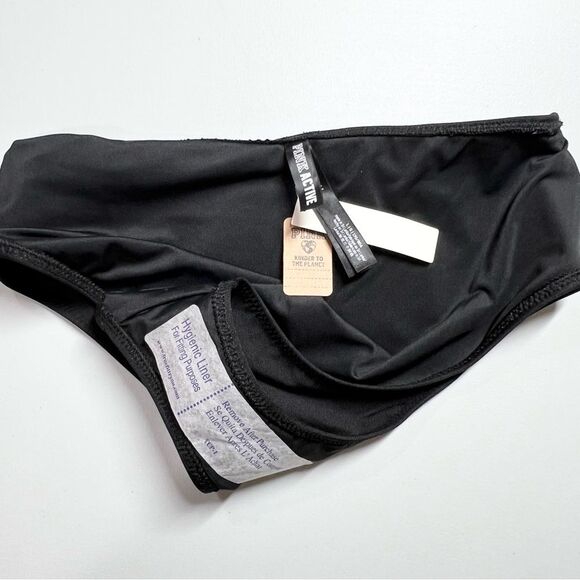 NWT Pink Active Victoria’s Secret Black High Waist Mini Bikini Bottom Large - Picture 9 of 9